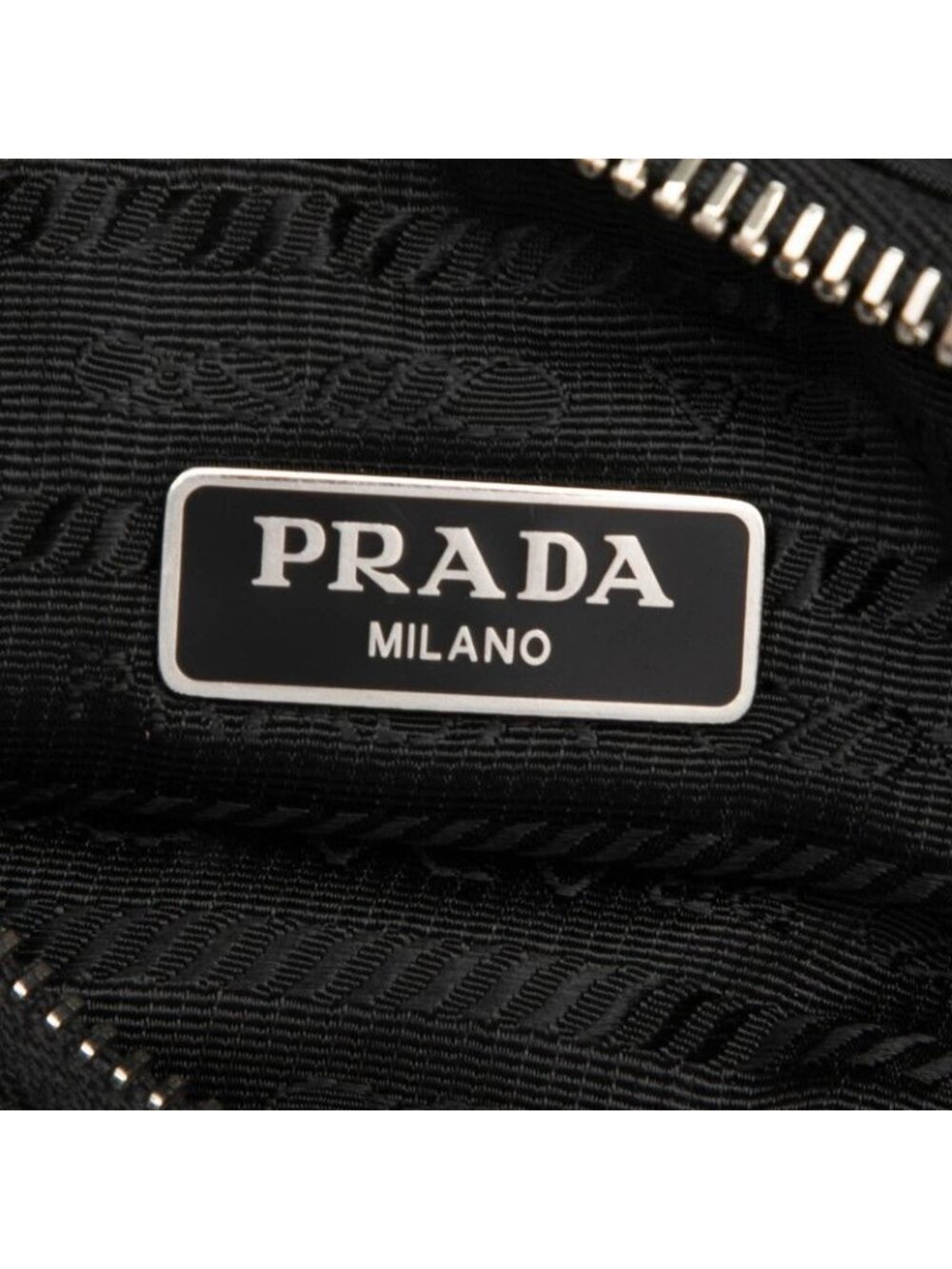 Prada Re Edition Chain 2-Way Shoulder Bag Black Nylon Leather - Picture 5 of 6